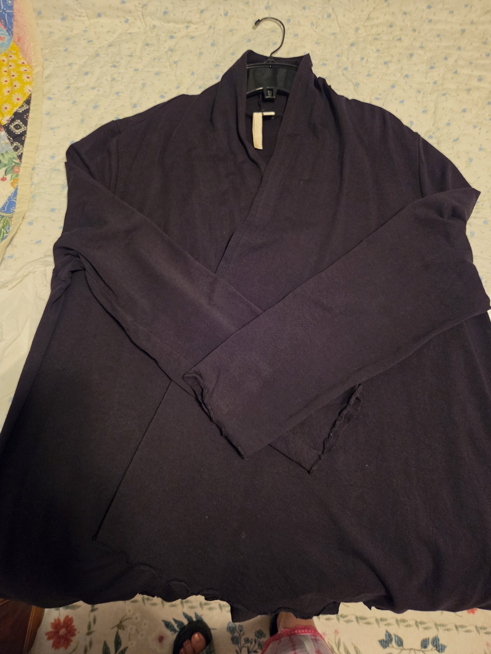 Black Women's Shawl-Collar Cardigan